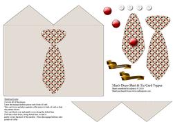 Man's Dress Shirt & Tie Card Topper 2