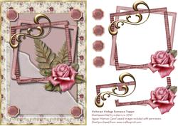 Victorian Vintage Romance Topper