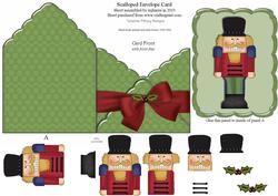 Scalloped Envelope Card - Nutcracker
