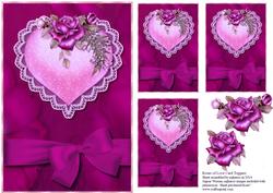 Roses of Love Card Toppers - 2