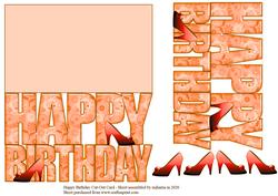 Happy Birthday Cut-out Card 3