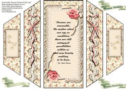 Dreams Are Renewable Theatre Fold Card