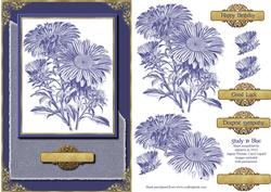 Study in Blue Card Topper
