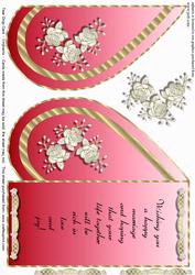 Tear Drop Pink Wedding