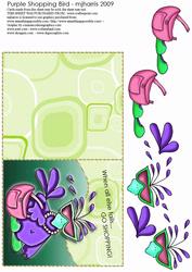 Purple Shoppin' Bird