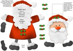 Santa Flip-up Card