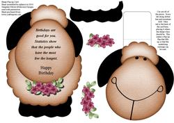 Sheep Flip-up Card