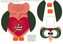 Owl Flip-up Card 2