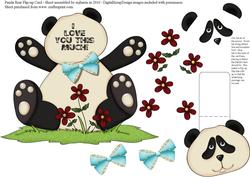 Panda Bear Flip-up Sheet