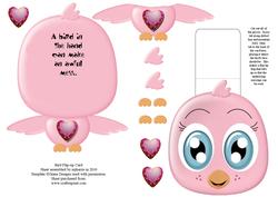 Bird Flip-up Card