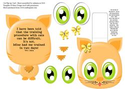 Cat Flip-up Card