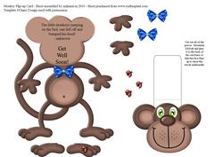 Monkey Flip-up Card