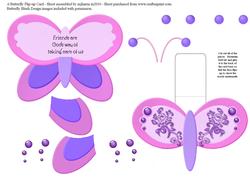 A Butterfly Flip-up Card