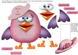 So Tweet Flip-up Card
