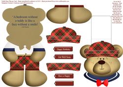 Teddy Bear Flip-up Card