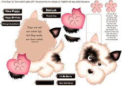Pet Dog Flip-up Card 2