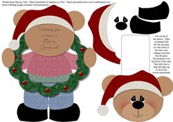 Wreath Bear Flip-up Card
