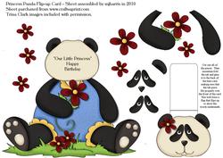 Princess Panda Flip-up Card