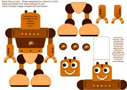 Robot 3 Flip-up Card