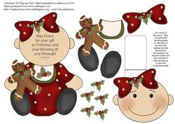 Christmas Tot Flip-up Card