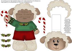 Boy Lamb Flip-up Card