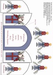 Shutter-fold Christmas Window Card 1