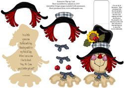 Scarecrow Flip-up Card