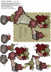 Country Christmas Rag Doll