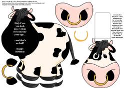 Holy Cow Flip-up Card