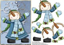 Snowman Hugs Topper