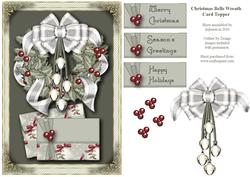 Christmas Bells Wreath Card Topper