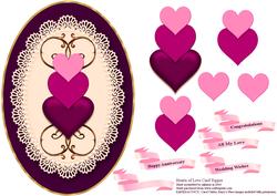 Hearts of Love Card Topper 2