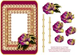 Romantic Pearls & Lace Card Front 3