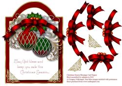 Christmas Season Blessings Card Topper
