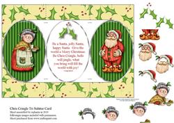 Chris Cringle Tri Shutter Fold Card