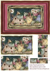 Garden Theme Pyramid Card Front