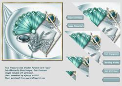 Teal Treasurest Pyramid Card Front