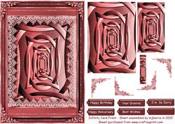 Infinity Card Front in Cinnamon