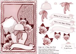 Ginger Jar & Roses Card Front 2