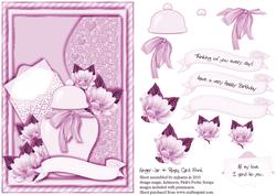 Ginger Jar & Roses Card Front 3