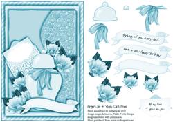 Ginger Jar & Roses Card Front 6