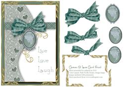 Cameo & Lace Card Front