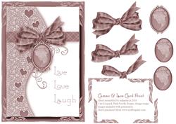 Cameo & Lace Card Front