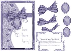 Cameo & Lace Card Front 6