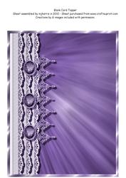 Blank Card Topper 8