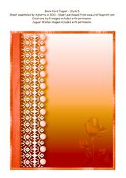 Blank Card Topper - Style 5 - 3