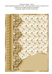 Blank Card Topper - Style 6 - 6