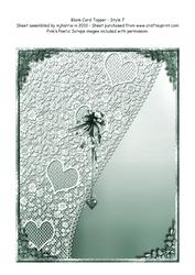 Blank Card Topper - Style 8 - 7