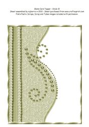 Blank Card Topper - Style 10 - 4