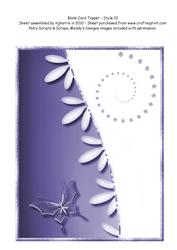 Blank Card Topper - Style 11 - 4